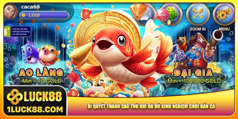 Bí quyết thành cao thủ khi đã đủ kinh nghiệm chơi bắn cá