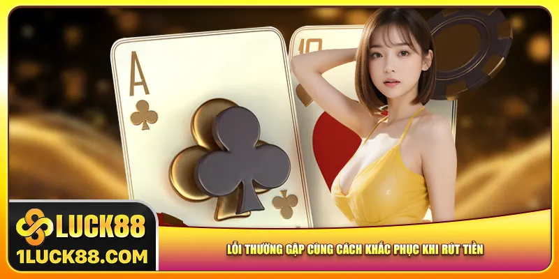 Lỗi thường gặp cùng cách khắc phục khi rút tiền
